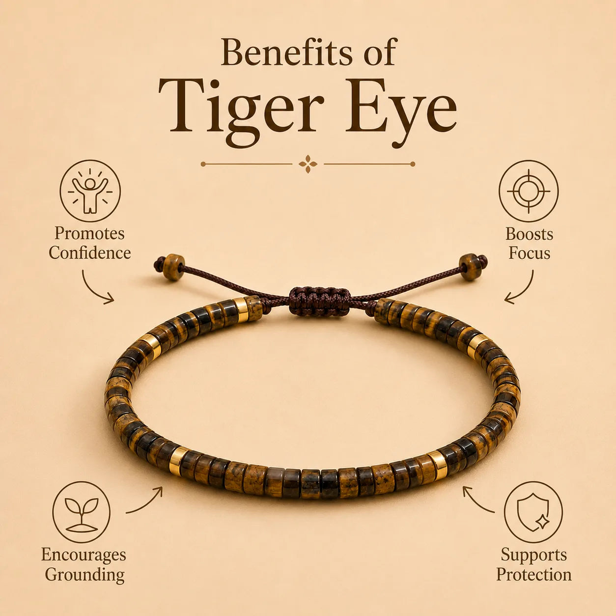 Tiger Eye Braided Bracelet