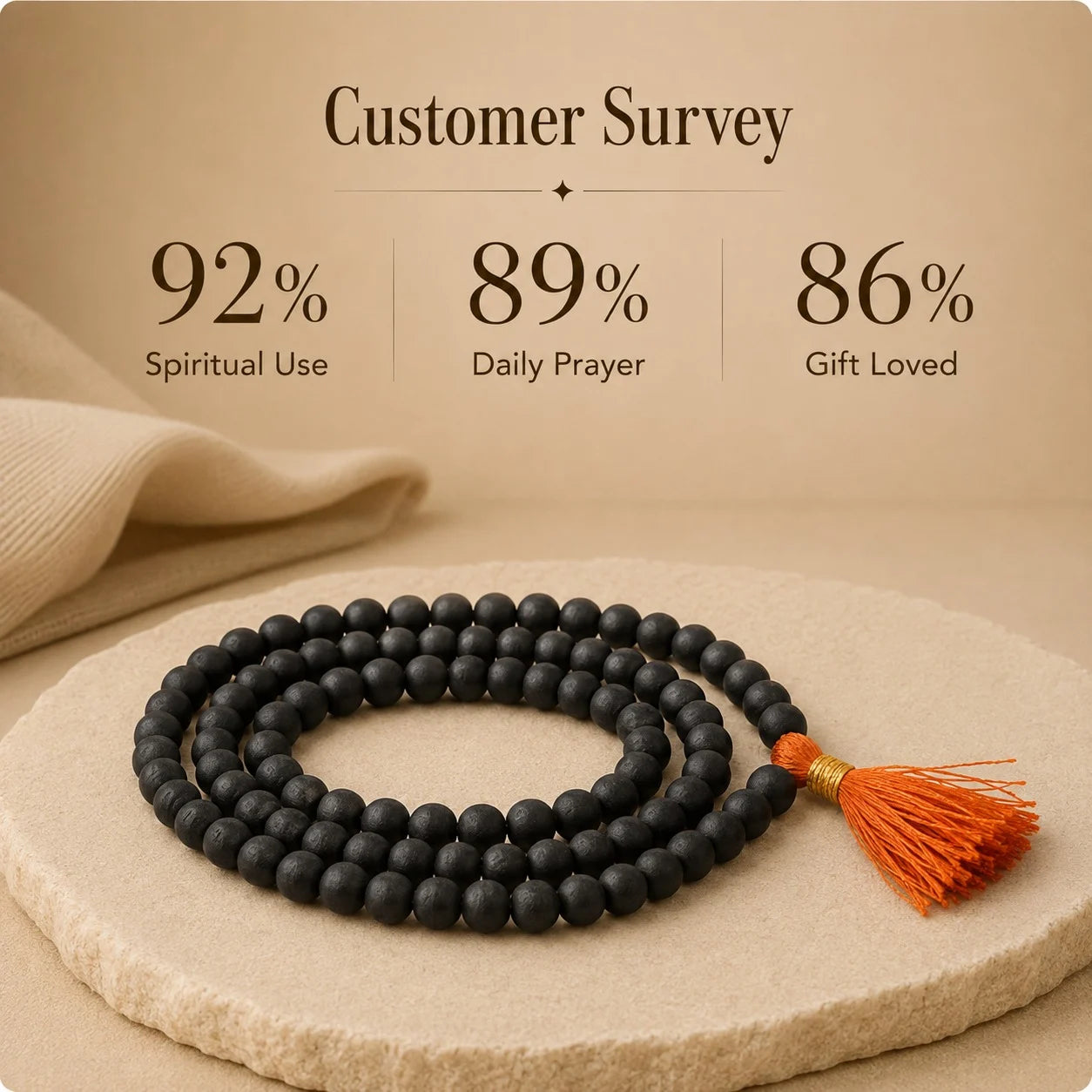 Karungali Mala – Natural Ebony Wood, Rooted in Tradition