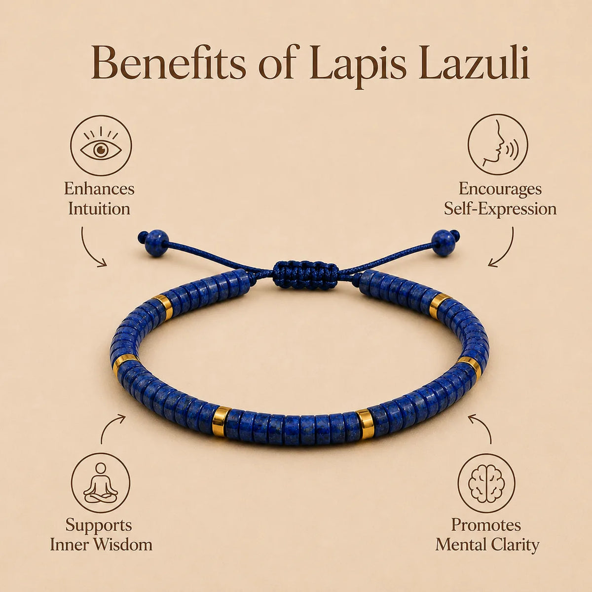 Lapis Lazuli Braided Bracelet