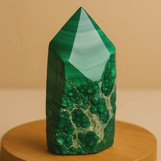 Emerald Shield Malachite Cluster (AAA Quality)