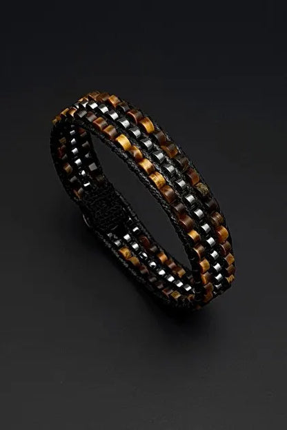 Tiger Eye & Hematite Apex Bracelet