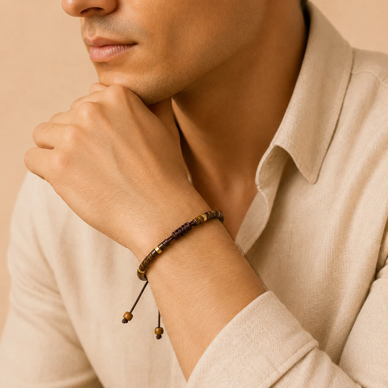 Tiger Eye Braided Bracelet