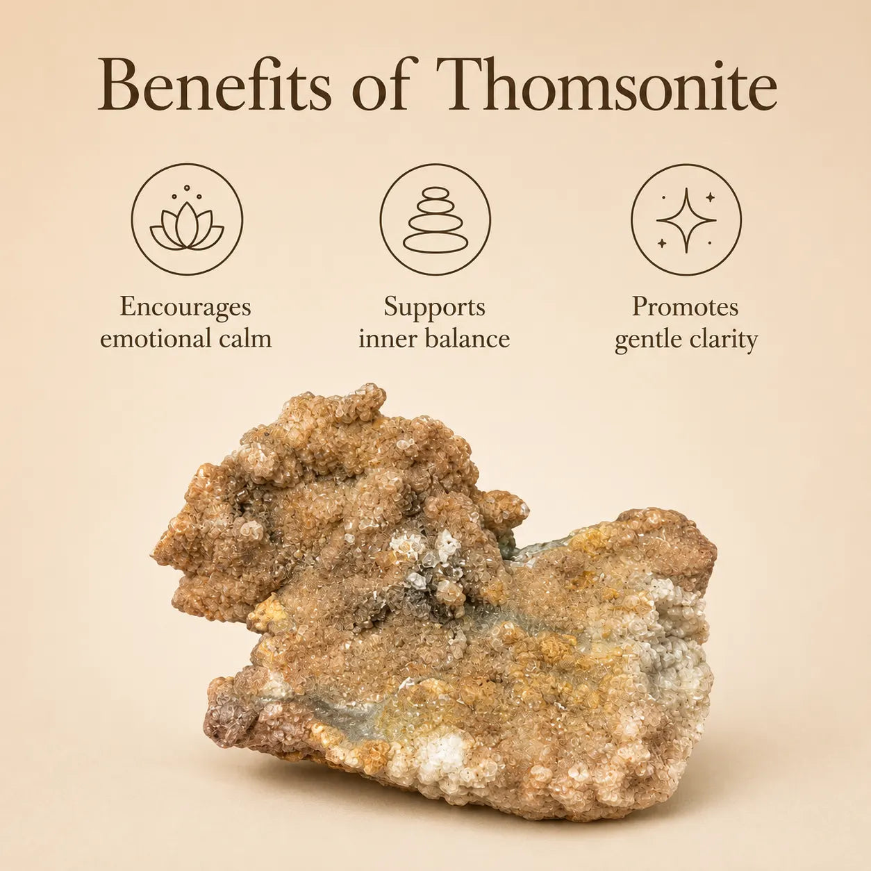 Thomsonite Mineral Specimen (119gm)