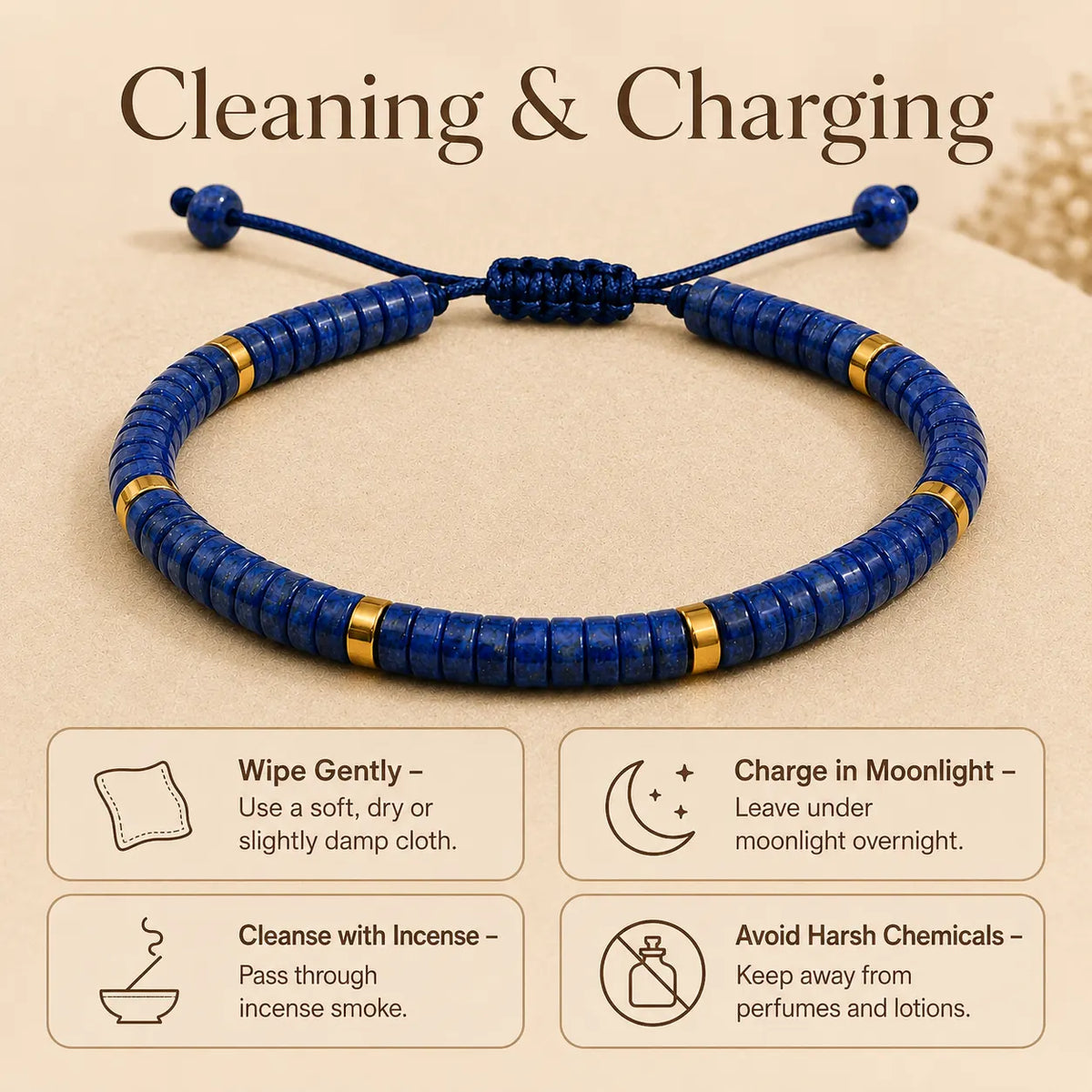 Lapis Lazuli Braided Bracelet