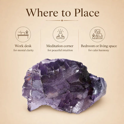 Amethyst Fluorite Mineral Specimen (303gm)