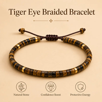 Tiger Eye Braided Bracelet