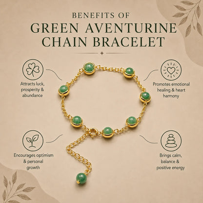 Green Aventurine Wealth Energy Chain Bracelet