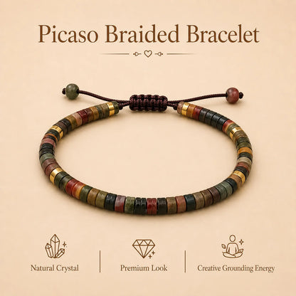 Picasso Braided Bracelet (Promoting stability & inner strength)
