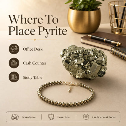 Dhan Shakti Pyrite Cluster Anklet Combo