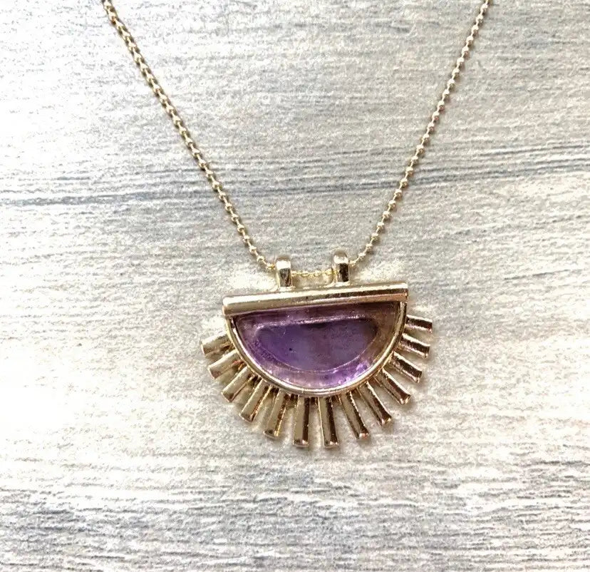 Purple Dawn Amethyst Necklace
