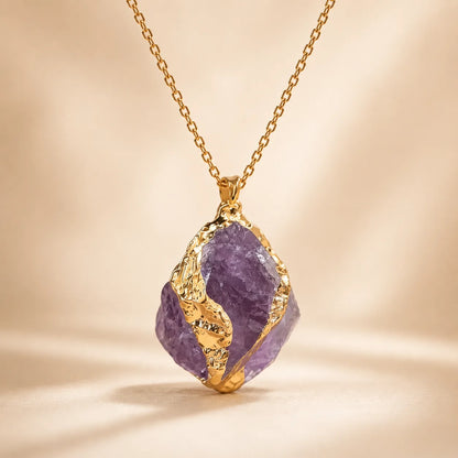 Amethyst Druzy Pendant