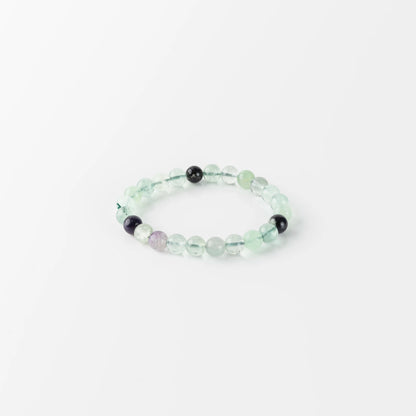 Natural Multi Fluorite Bracelet 8mm With Certificate