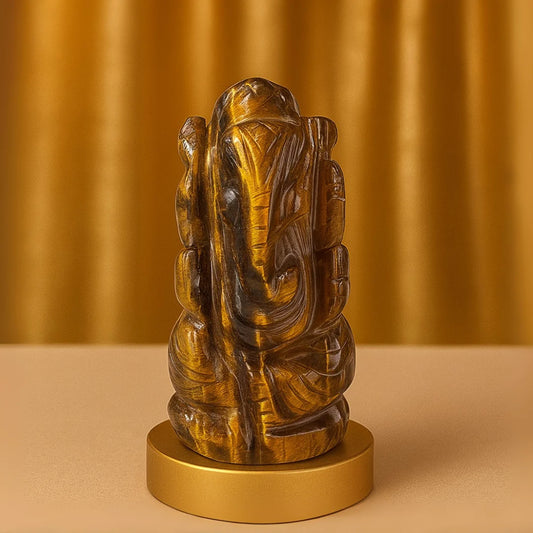 Vinayak Shakti – Tiger’s Eye Ganesha (AAA Quality)