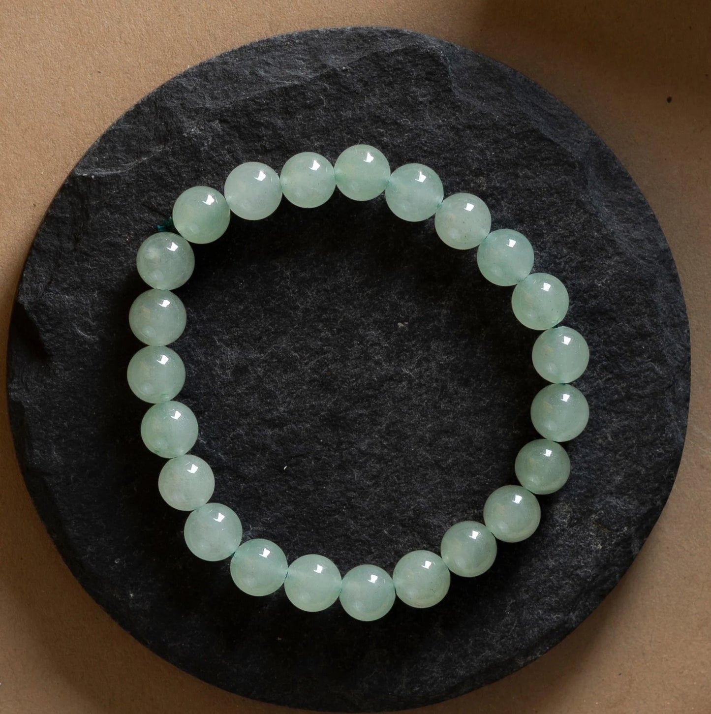 Green Aventurine Round 8MM Bead Bracelet – Aligns with Luck & Opportunities
