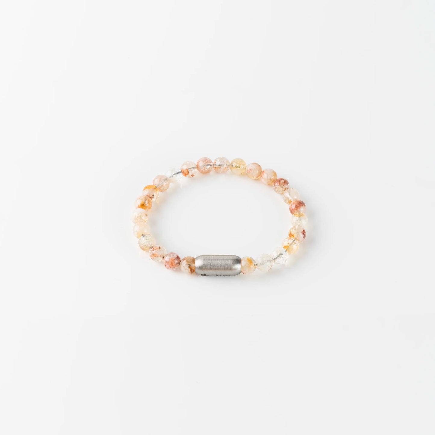 Citrine Round 8MM Bead Bracelet - Success & Abundance with Maglink