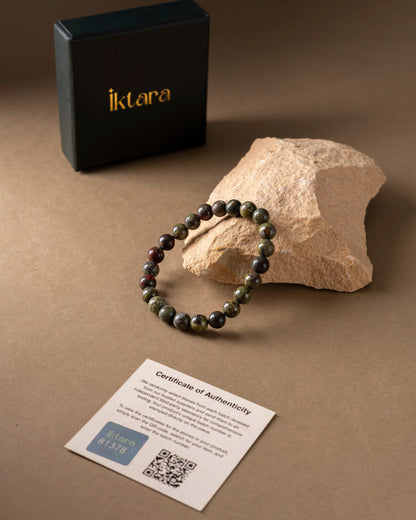 Natural Dragon Blood Bracelet 8mm With Certificate