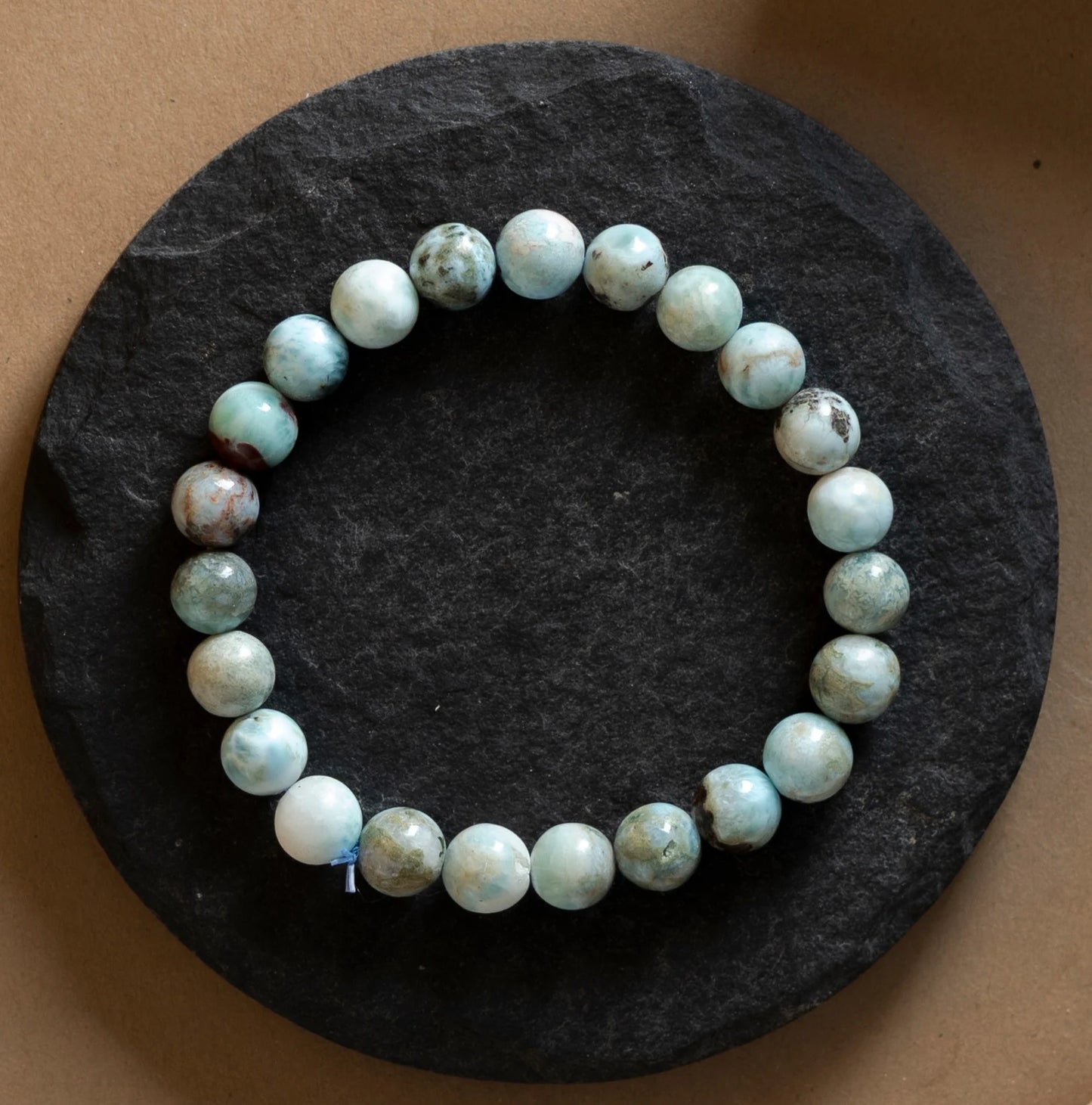 Natural Larimar AAA Bracelet 8MM With Certificate