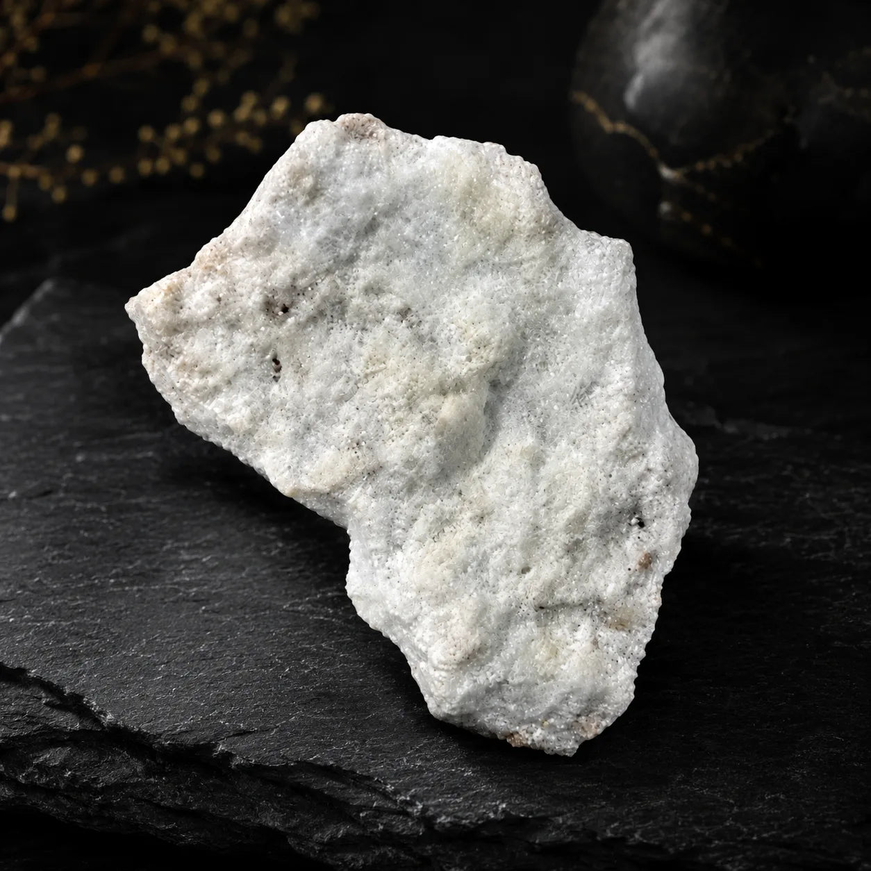 White Druzy Quartz  Mineral Specimen (156gm)