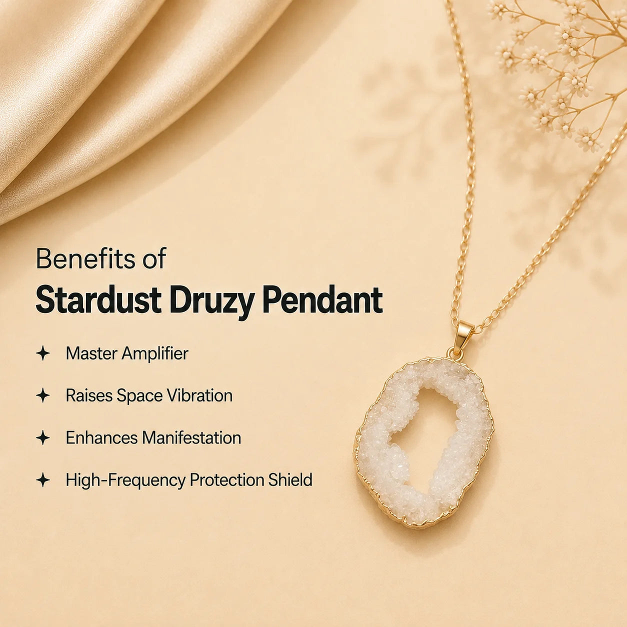 Stardust Druzy Pendant