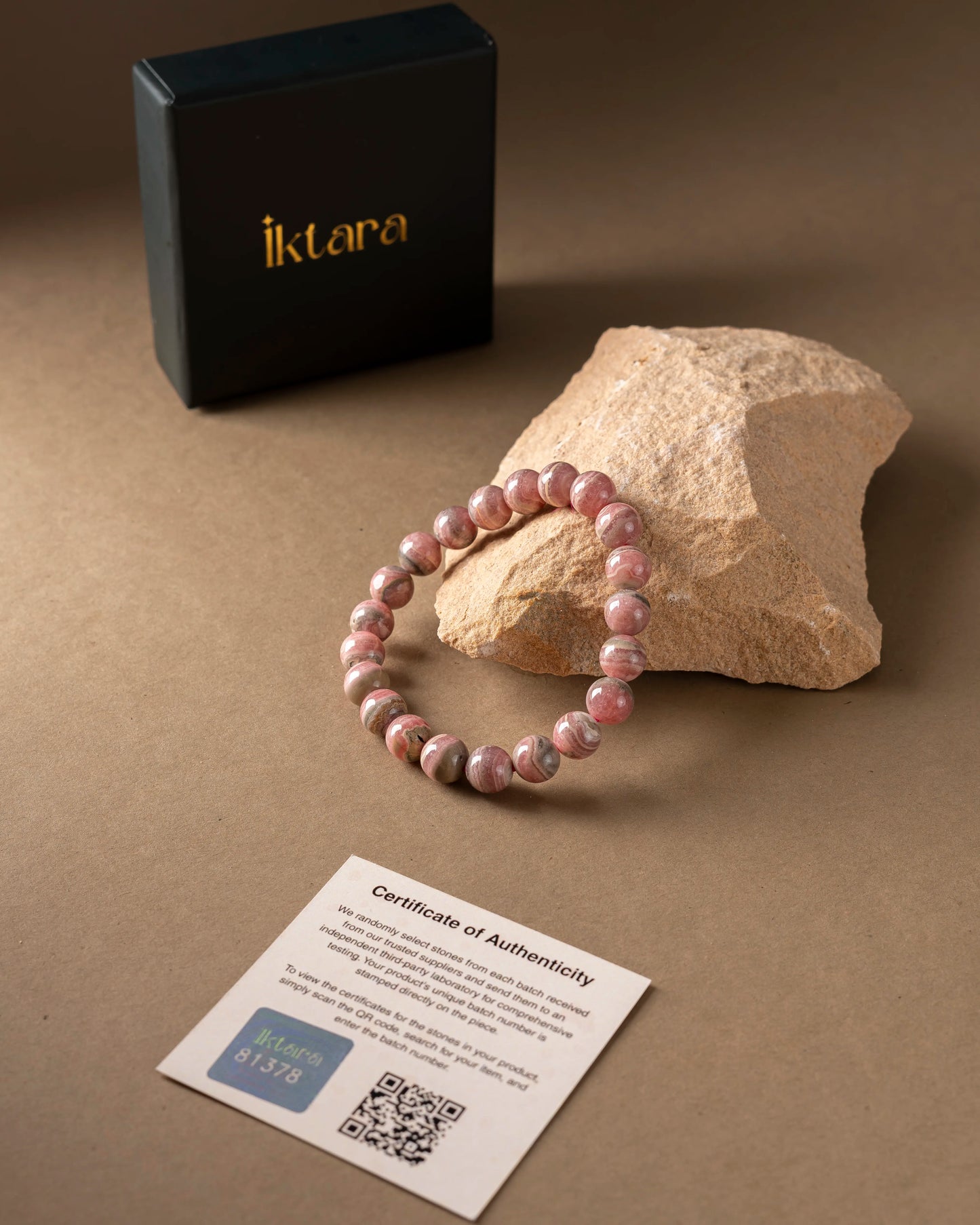 Natural Rhodochrosite AAA Bracelet 8MM With Certificate