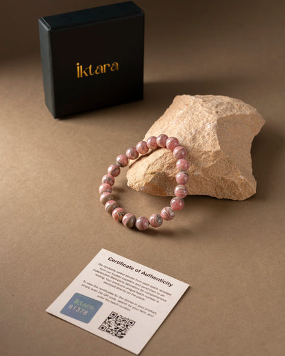 Natural Rhodochrosite AAA Bracelet 8MM With Certificate