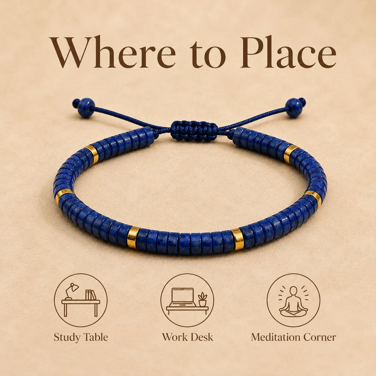 Lapis Lazuli Braided Bracelet