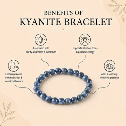 Natural Kyanite AAA Bracelet 8MM With Certificate