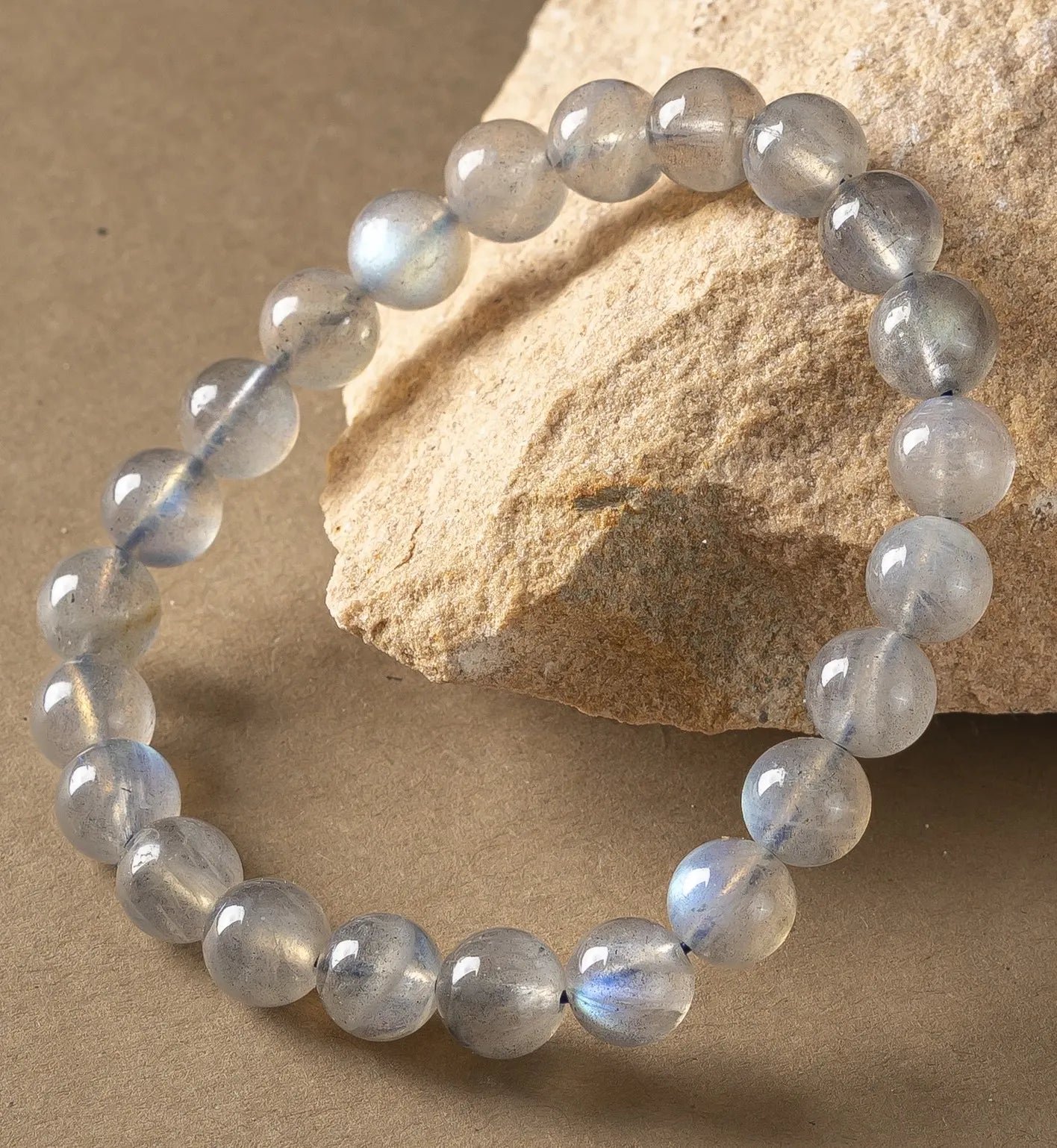 Natural Labradorite AAA Bracelet 8MM With Certificate