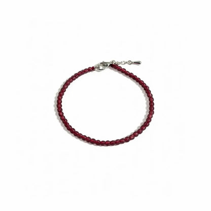 Eternal Love Garnet Anklet 3mm – For devotion, compassion & heart healing