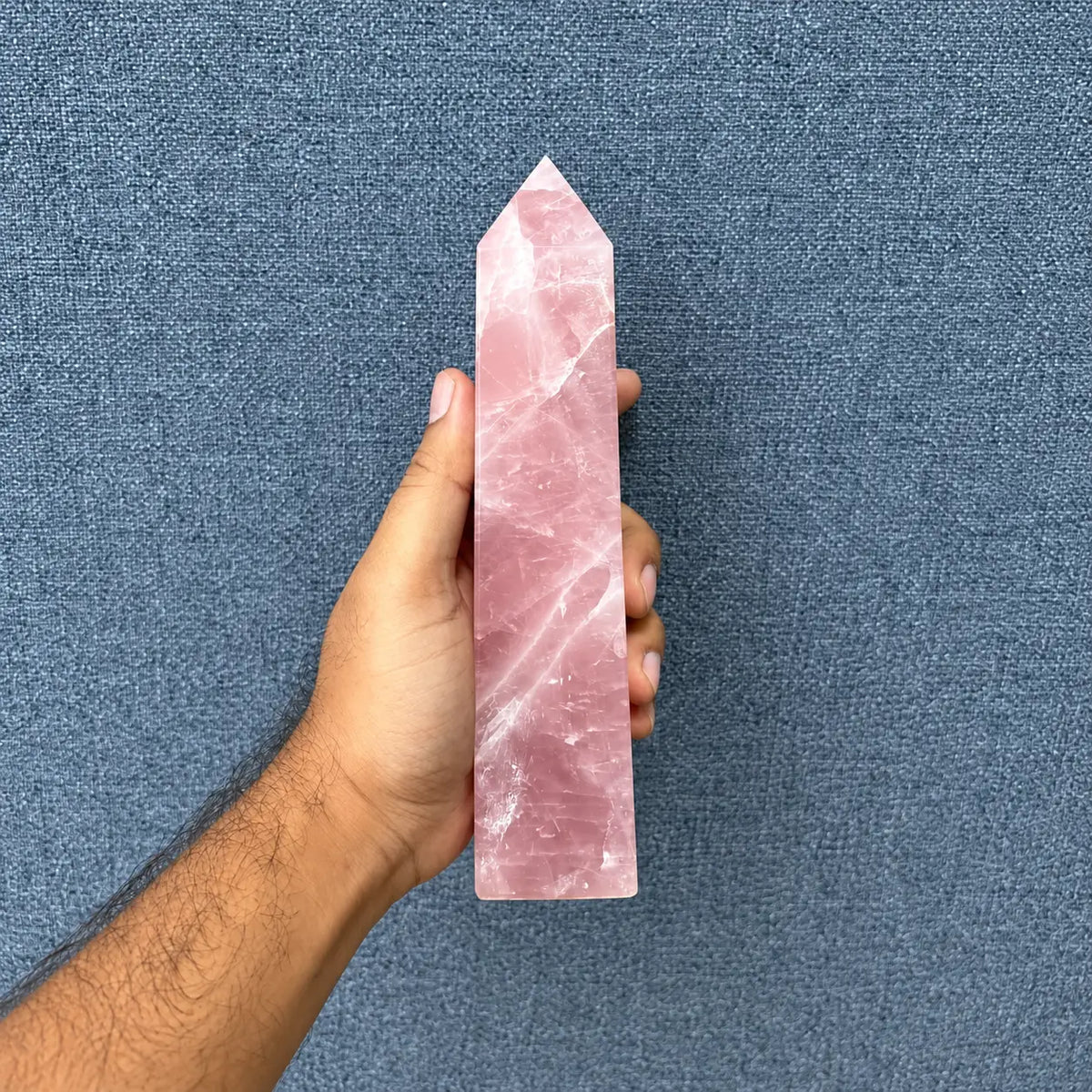 Natural Rose Quartz Tower