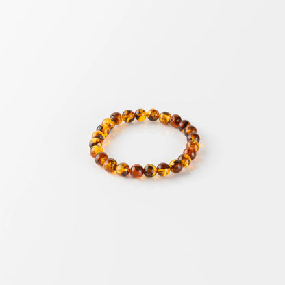 Natural Amber AAA Bracelet 8MM With Certificate