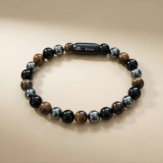 Triple Protection Men's 8MM Bracelet with Maglink