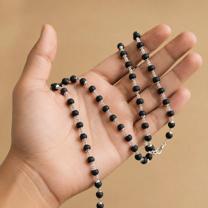 Karungali Mala in Silver – Tradition with a Refined Finish