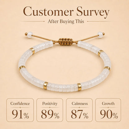 Clear Quartz Braided Bracelet for Empathy