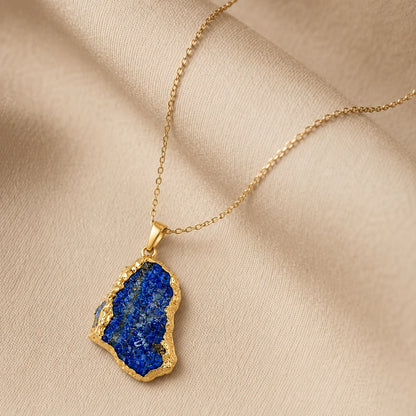 Lapis Lazuli Druzy Pendant