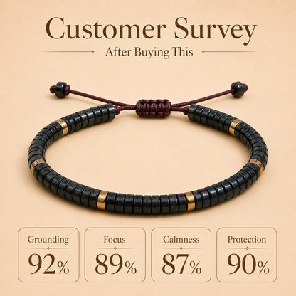 Hematite Braided Bracelet (For Strength, Stability, & Energetic)