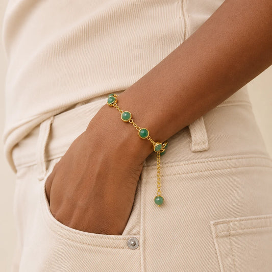 Green Aventurine Wealth Energy Chain Bracelet