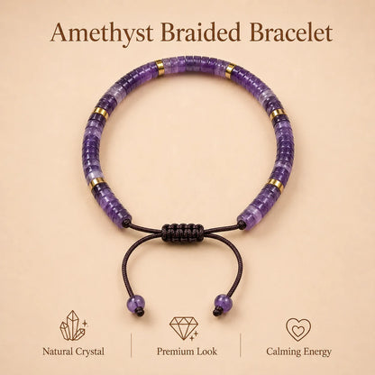 Amethyst Braided Bracelet (Balances mind & Body)