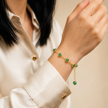 Green Aventurine Wealth Energy Chain Bracelet