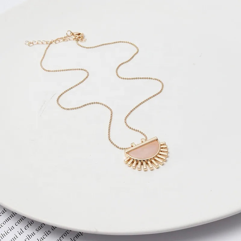 Dawn of Love Rose Quartz Necklace