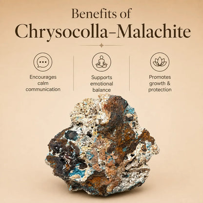 Chrysocolla–Malachite Mineral Specimen (393gm)
